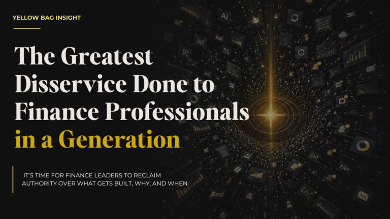 The Greatest Disservice Done to Finance Professionals in a Generation